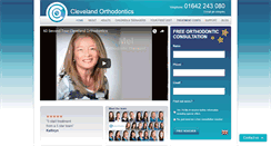 Desktop Screenshot of clevelandorthodontics.com