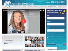 Tablet Screenshot of clevelandorthodontics.com